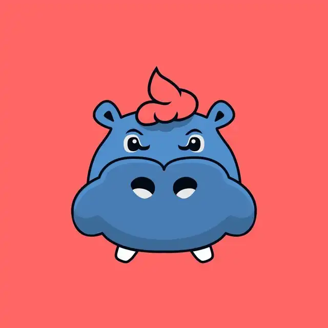 El Hippo profile picture logo red
